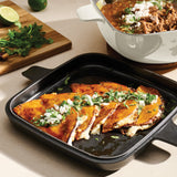 Cultura 6.5 Quart Enameled Cast Iron Multi-Cooker with Reversible Lid