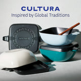 Cultura 6.5 Quart Enameled Cast Iron Multi-Cooker with Reversible Lid