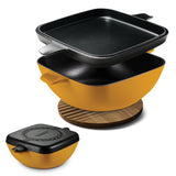 Cultura 6.5 Quart Enameled Cast Iron Multi-Cooker with Reversible Lid