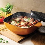 Cultura 6.5 Quart Enameled Cast Iron Multi-Cooker with Reversible Lid