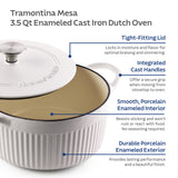Mesa 3.5 Quart Enameled Cast Iron Dutch Oven