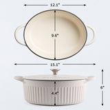 Mesa 5.5 Quart Enameled Cast Iron Oval Dutch Oven