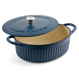 Mesa 5.5 Quart Enameled Cast Iron Oval Dutch Oven