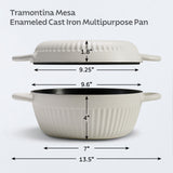 Mesa 2-Piece Enameled Cast Iron Multipurpose Bread Oven