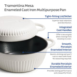 Mesa 2-Piece Enameled Cast Iron Multipurpose Bread Oven