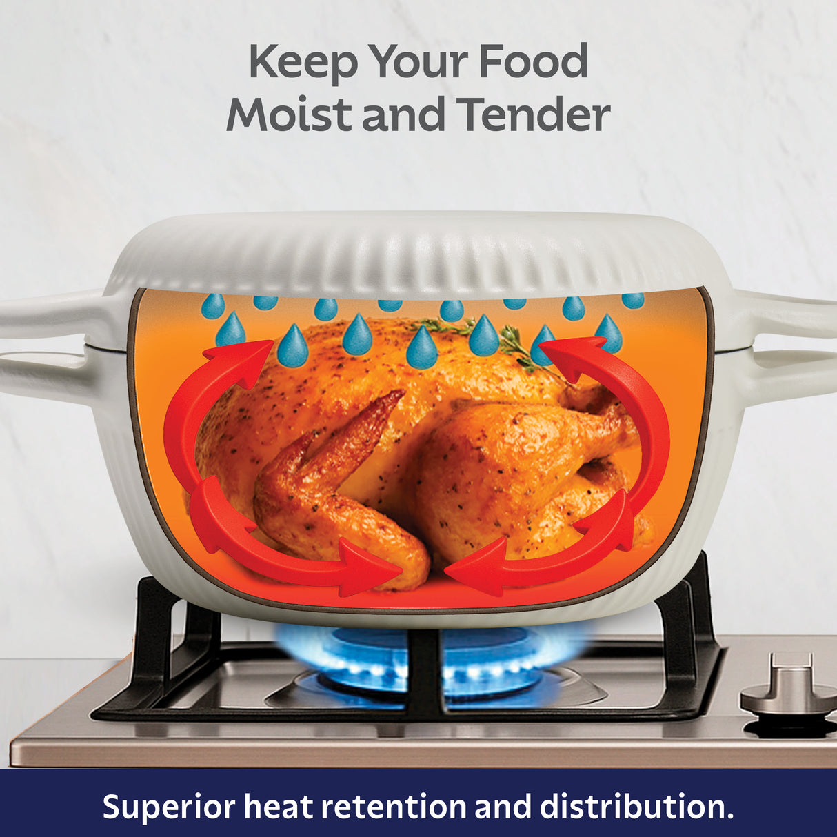 Mesa 2-Piece Enameled Cast Iron Multipurpose Bread Oven