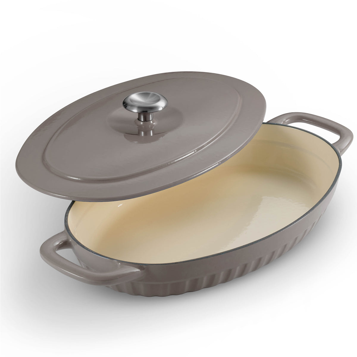 2 Piece Cast Iron Au Gratin Dish