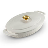 2 Piece Cast Iron Au Gratin Dish