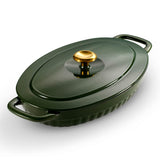 2 Piece Cast Iron Au Gratin Dish