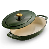 2 Piece Cast Iron Au Gratin Dish