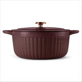 7 Quart Fluted Enameled Cast Iron Dutch Oven