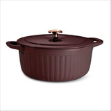 7 Quart Fluted Enameled Cast Iron Dutch Oven