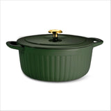 7 Quart Fluted Enameled Cast Iron Dutch Oven