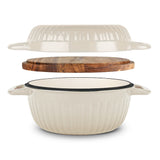 3-in-1 Enameled Cast Iron Multi-Oven with Trivet