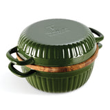 3-in-1 Enameled Cast Iron Multi-Oven with Trivet