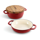 3-in-1 Enameled Cast Iron Multi-Oven with Trivet