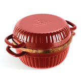 3-in-1 Enameled Cast Iron Multi-Oven with Trivet