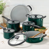 Nesting 11 Piece Ceramic Nonstick Cookware Set