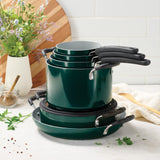Nesting 11 Piece Ceramic Nonstick Cookware Set