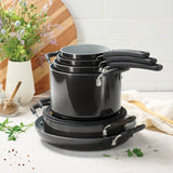 Nesting 11 Piece Ceramic Nonstick Cookware Set