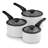 Nesting 6 Piece Ceramic Nonstick Cookware Set