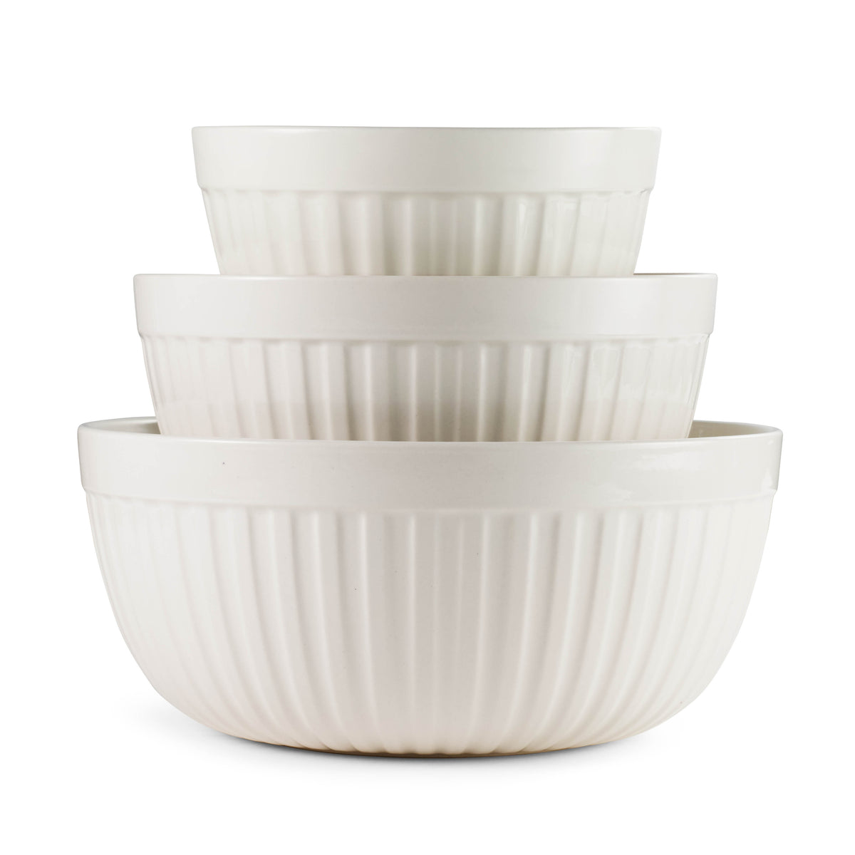 3-Piece Stoneware Mixing Bowl Set