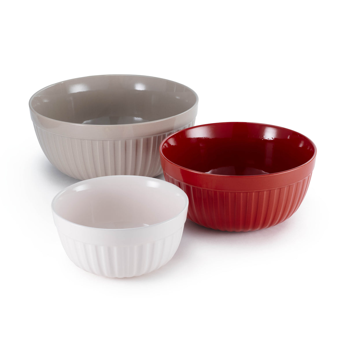 3-Piece Stoneware Mixing Bowl Set