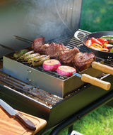 Churrasco BBQ Stainless Steel Skewer and Grill Rack Set