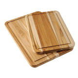 2 Piece Teak Wood Cutting Board Set