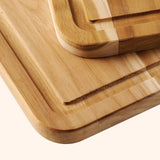 2 Piece Teak Wood Cutting Board Set