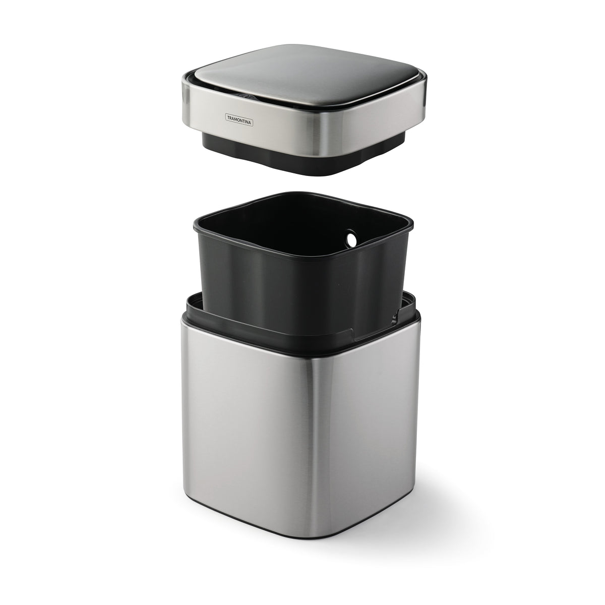 2.11 Gallon Stainless Steel Square Sensor Bin with ABS Lid