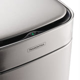 3.17 Gallon Stainless Steel Square Sensor Bin with SS Capped Lid
