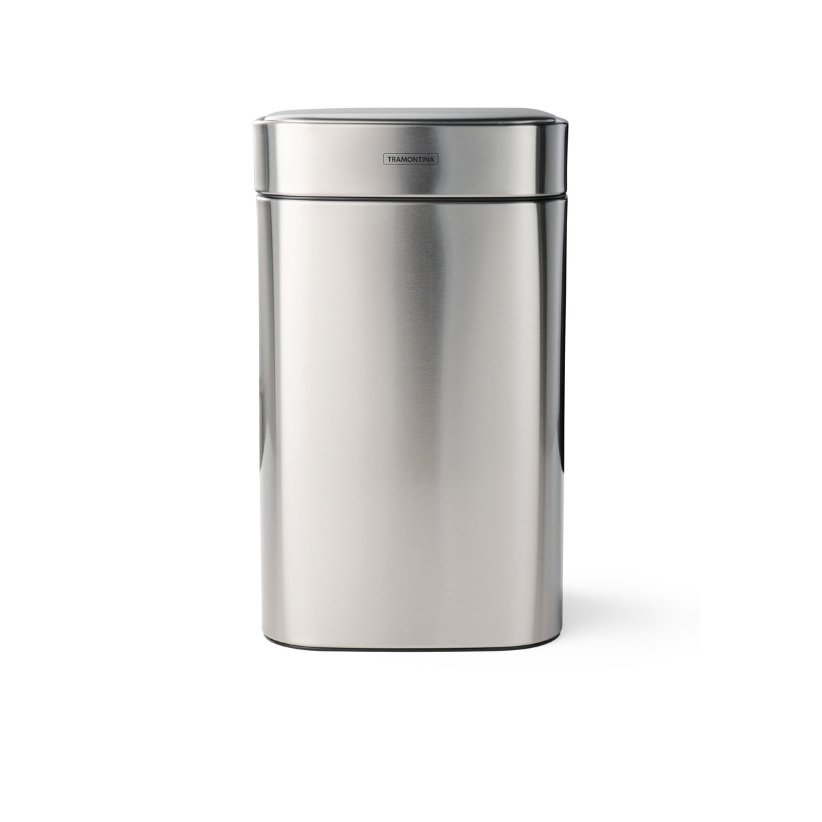 3.17 Gallon Stainless Steel Square Sensor Bin with SS Capped Lid
