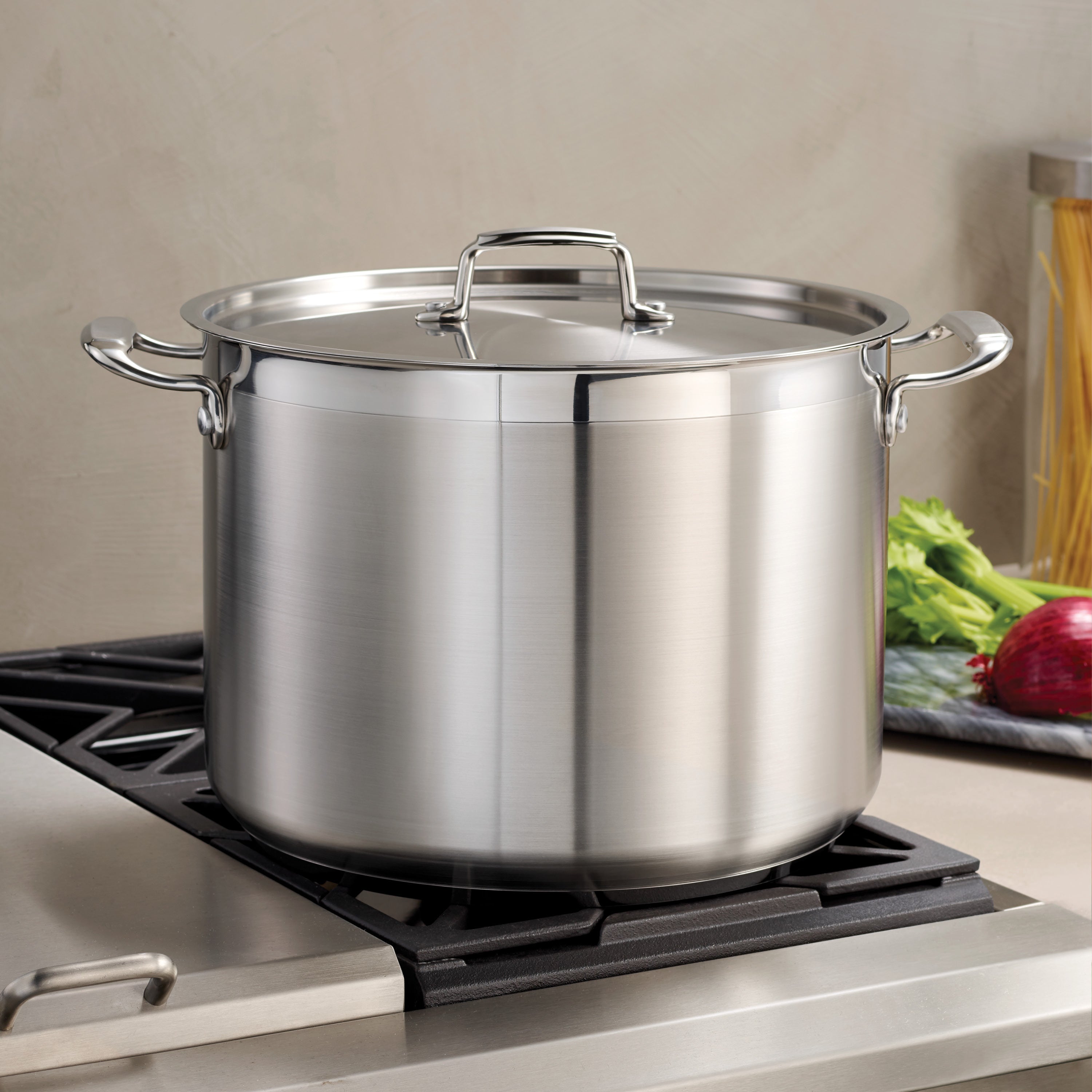 Stainless Steel Covered Stock Pot – Tramontina USA