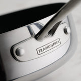 Utsava Tri-Ply Clad 2.9 Qt Covered Deep Sauté Pan with Ceramic Interior