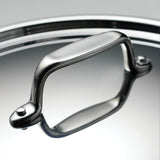 Utsava Tri-Ply Clad 2.9 Qt Covered Deep Sauté Pan with Ceramic Interior