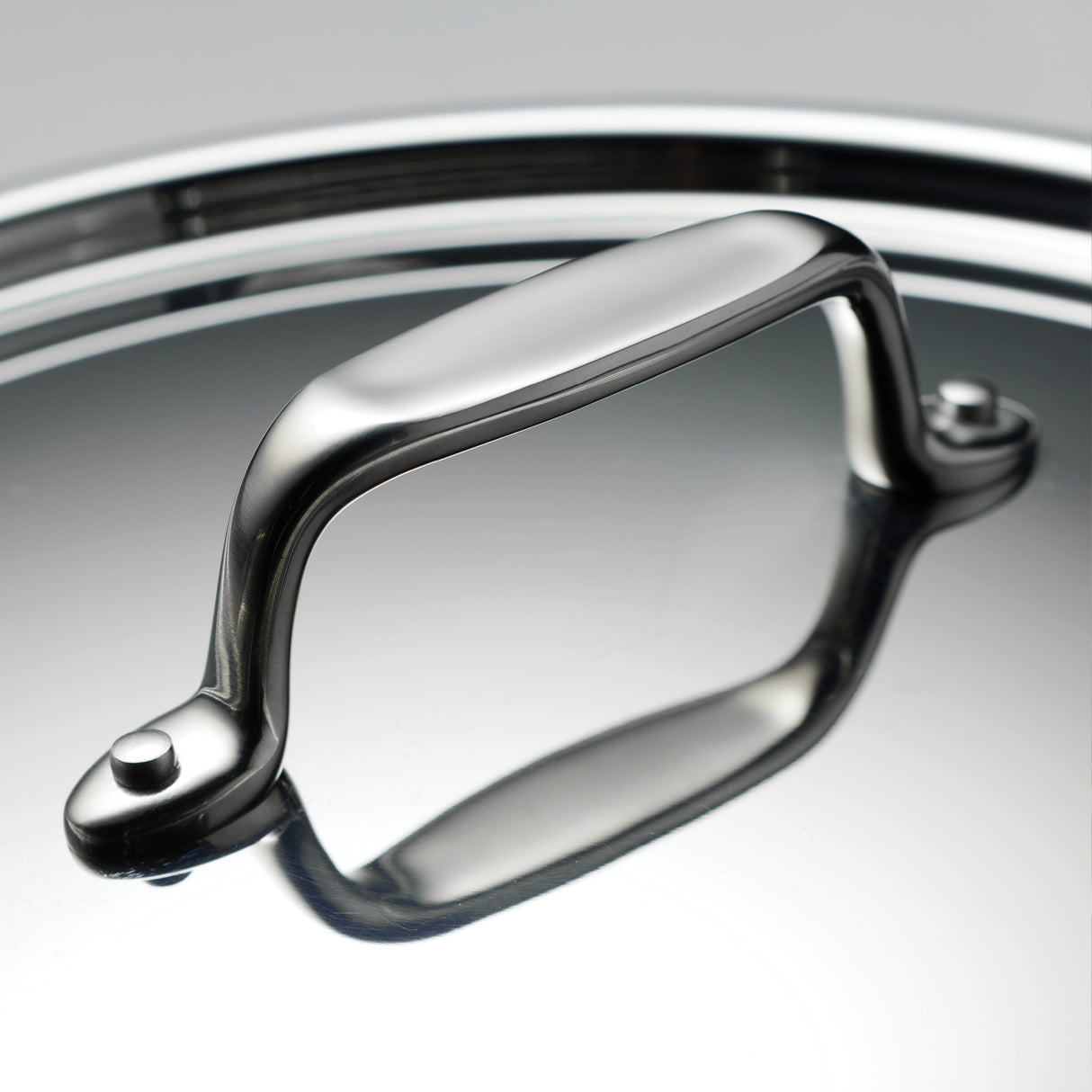 Utsava Tri-Ply Clad Covered Kadai with Ceramic Interior