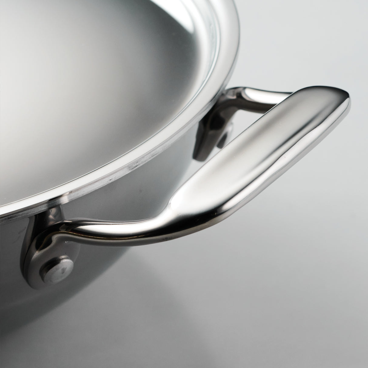 Utsava Tri-Ply Clad Covered Kadai with Ceramic Interior