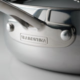 Utsava Tri-Ply Clad 3.75 Qt Covered Wok with Ceramic Interior