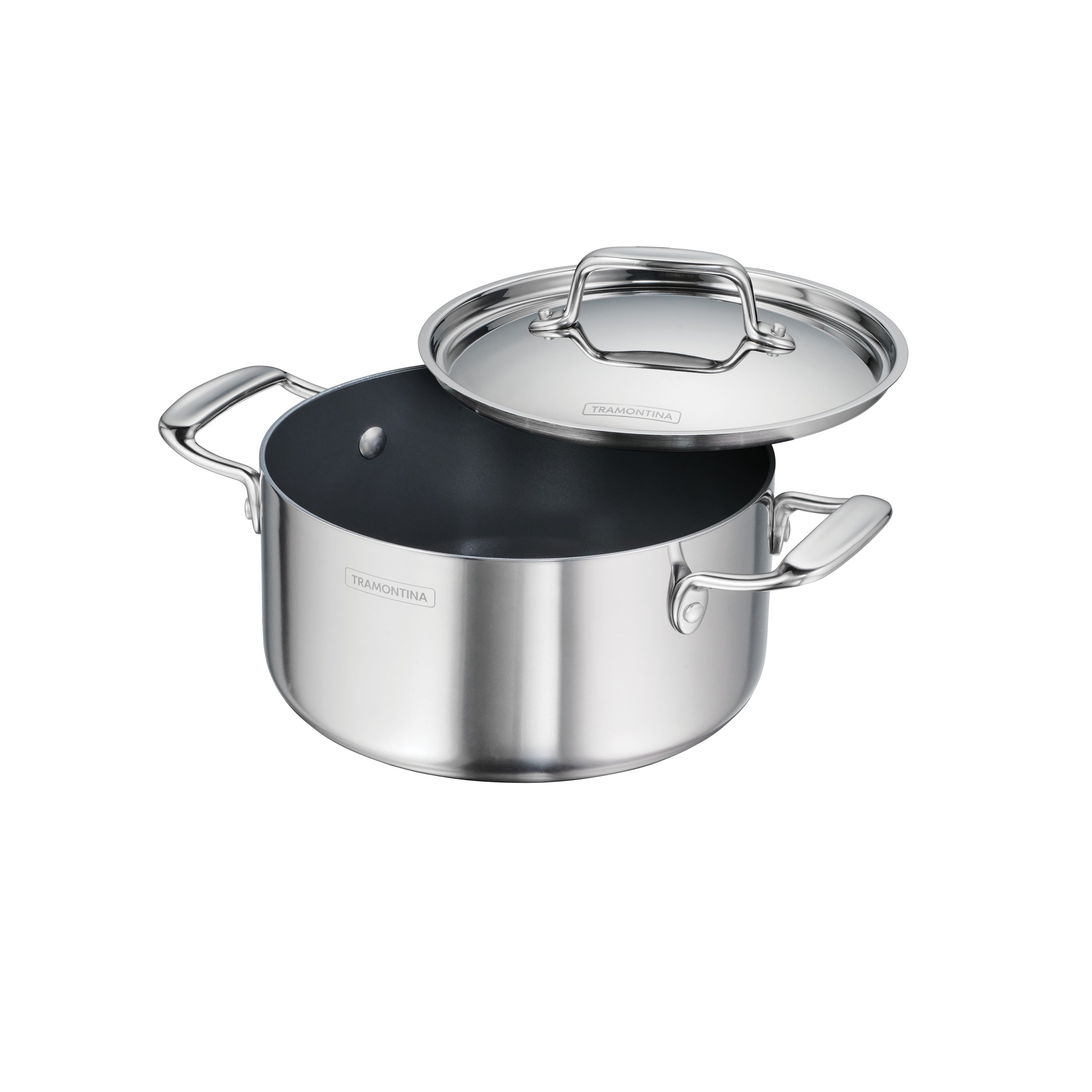 Utsava Tri-Ply Clad Covered Casserole with Ceramic Interior
