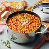 Utsava Tri-Ply Clad Covered Casserole with Ceramic Interior