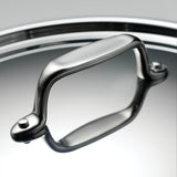 Utsava Tri-Ply Clad 2.2 Qt Covered Saucepan with Ceramic Interior