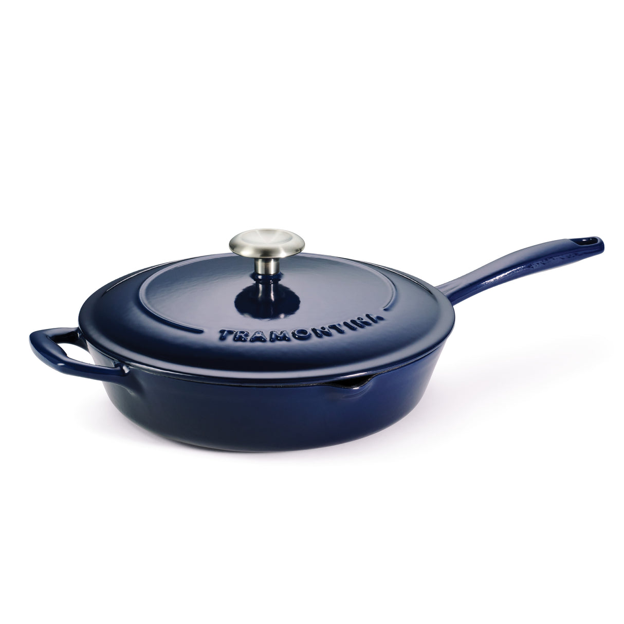 Bestow 10 Inch Enameled Cast-Iron  Covered Skillet