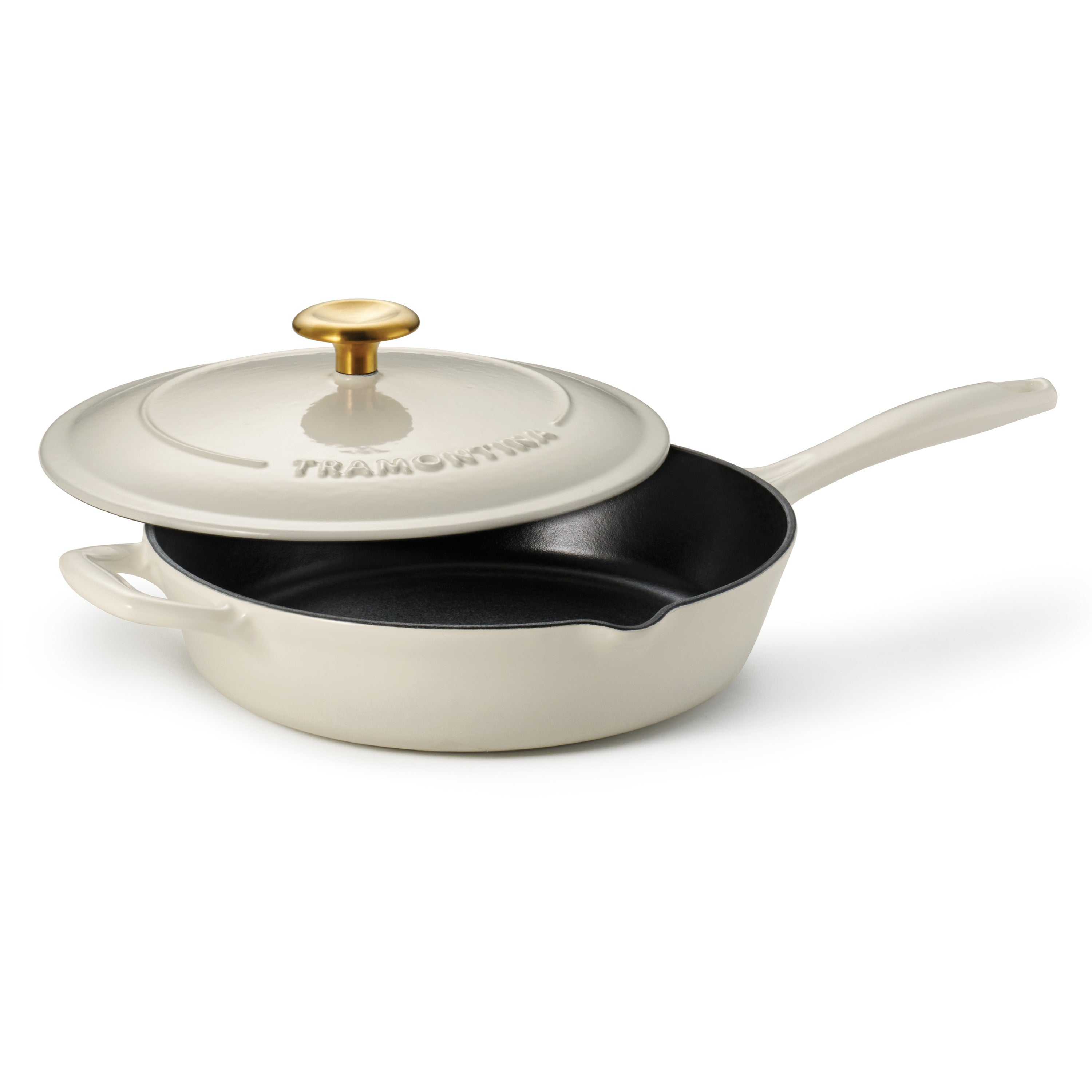 Bestow 10 Inch Enameled Cast-Iron Covered Skillet – Tramontina USA