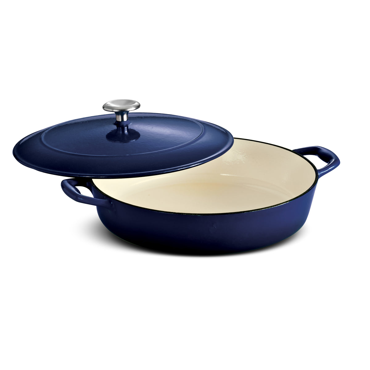 Braisers Cookware Bestow 4 Quart Enameled Cast-Iron Covered Braiser – Tramontina USA