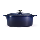 Bestow 7 Quart Enameled Cast-Iron Oval Dutch Oven