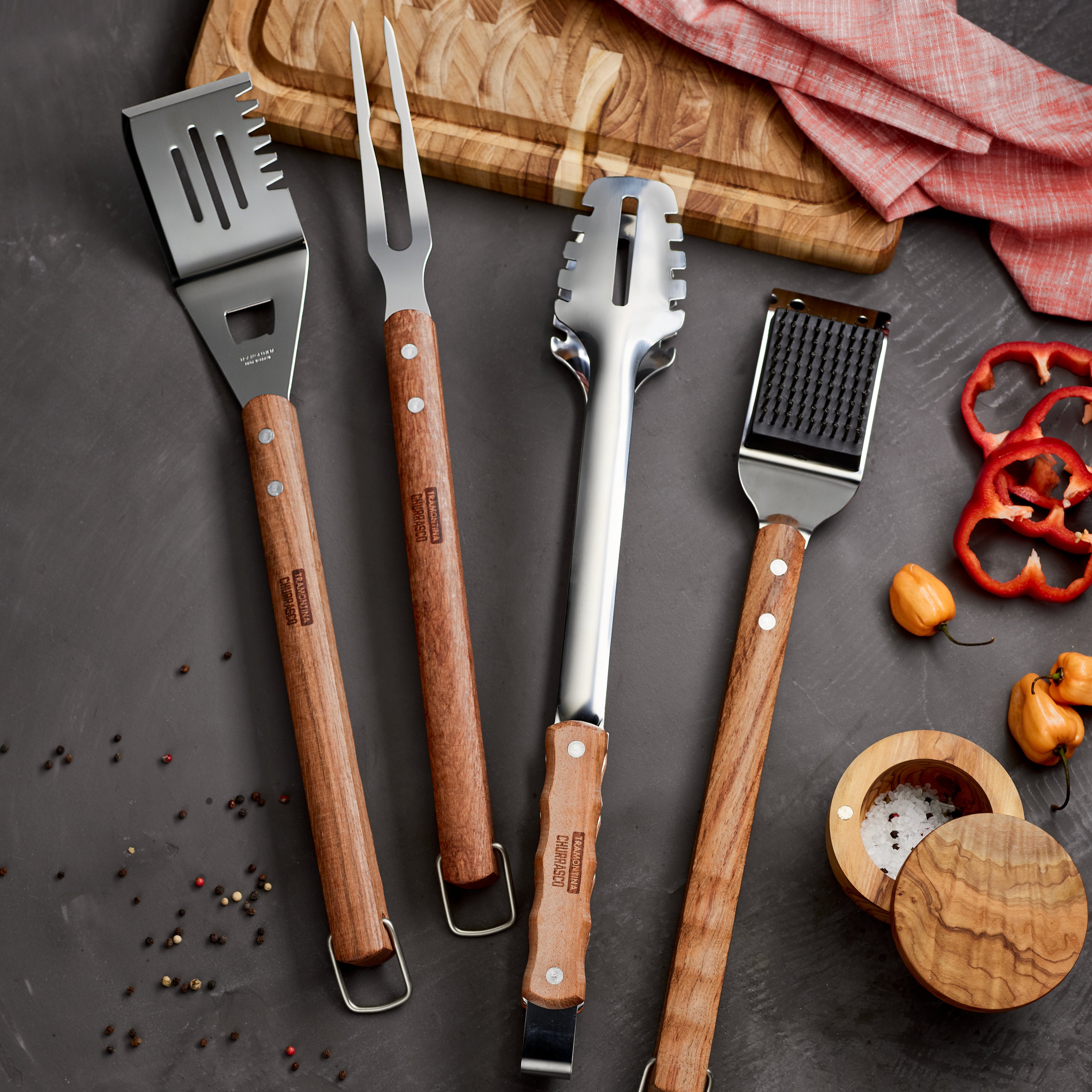 Churrasco BBQ 4 Piece Tool Set – Tramontina USA