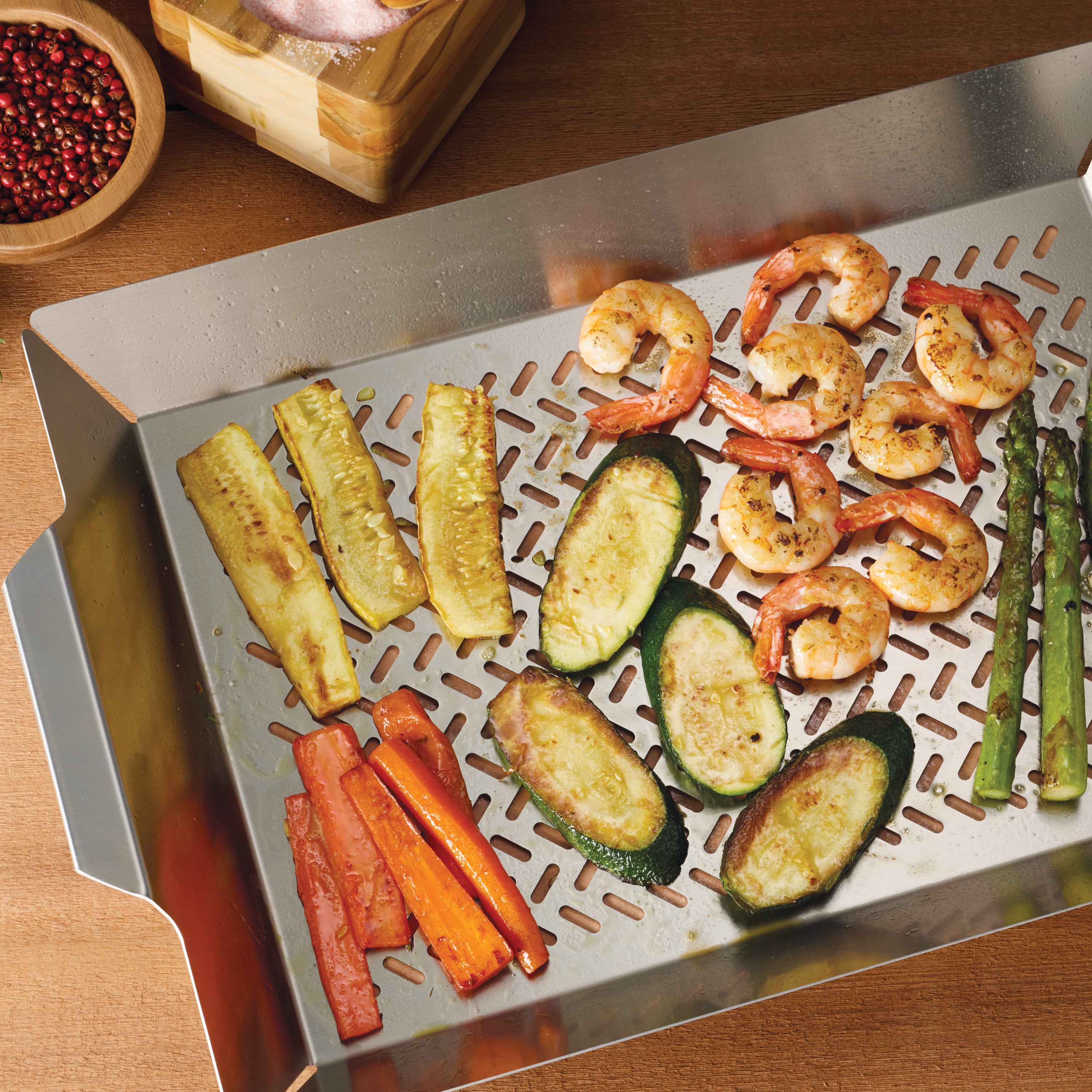 O. GALLIA 銀メッキプレート 6009 Churrasco BBQ Tall Stainless Steel Roasting Grill Pan – Tramontina USA