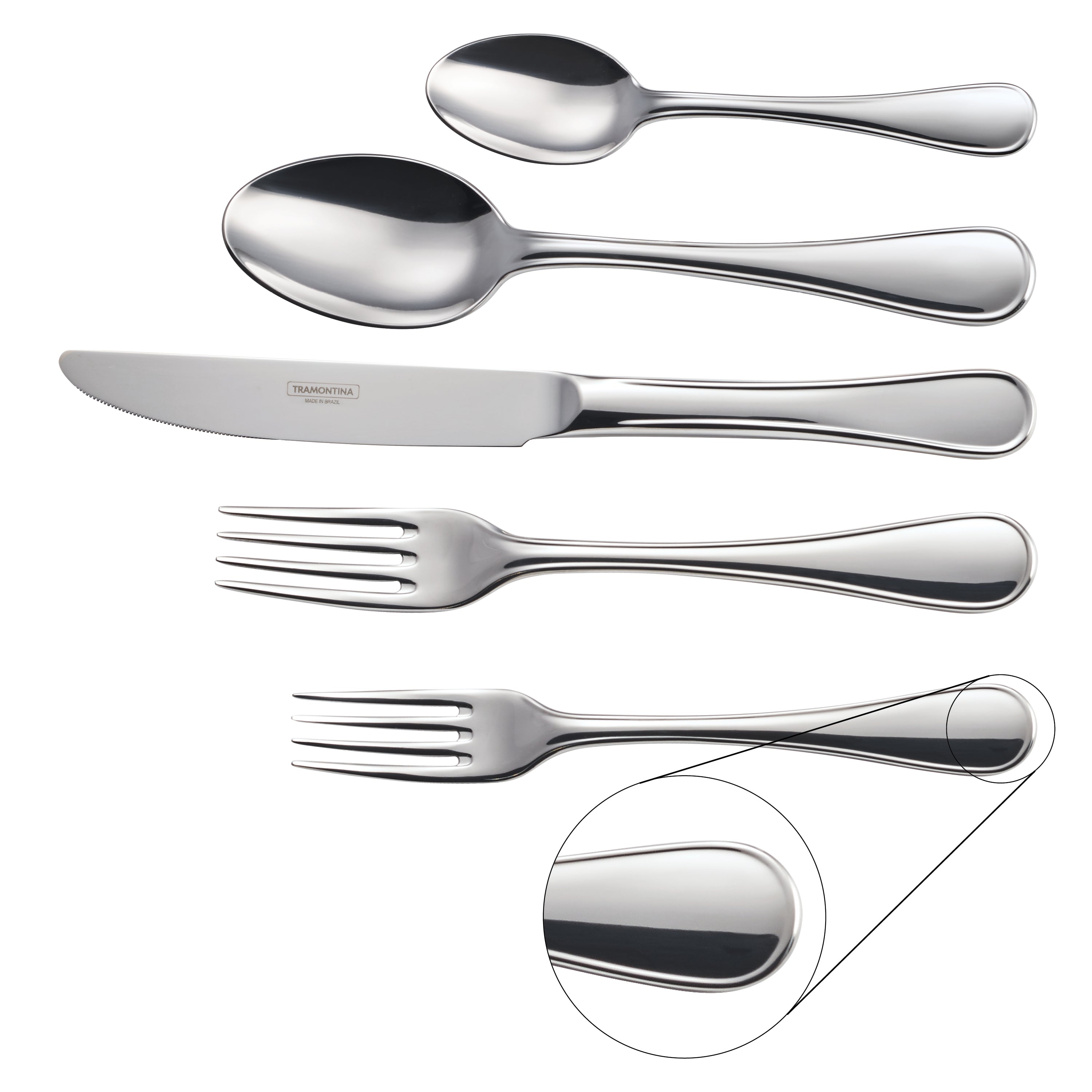 Firenze 18/10 Stainless Steel 20 Piece Flatware Set – Tramontina USA