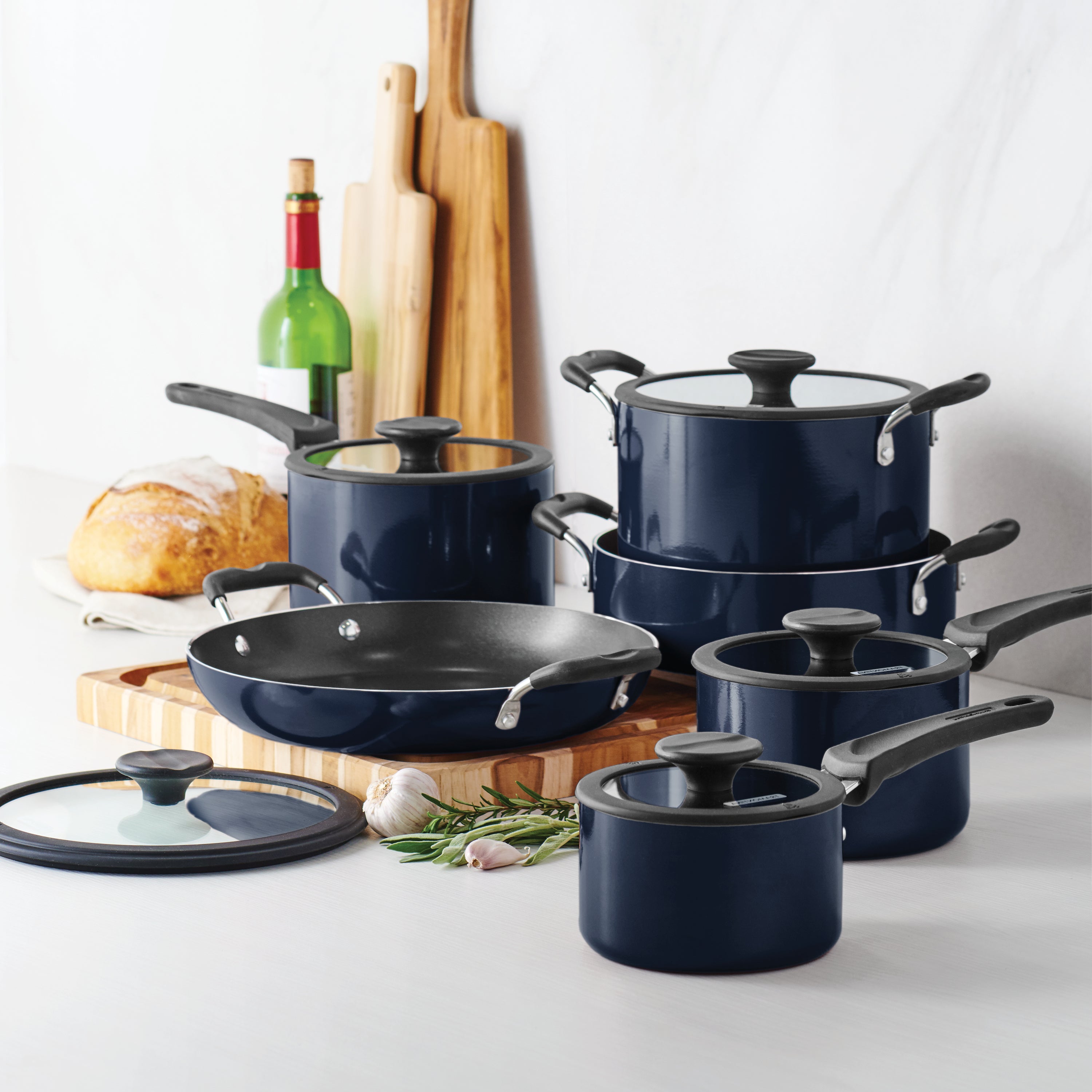 MADEIN トリニティ Nesting 11 Piece Nonstick Cookware Set – Tramontina USA
